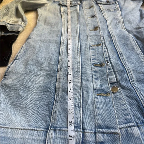 Retrofete Light Blue Denim Mini Dress - Picture 9 of 9